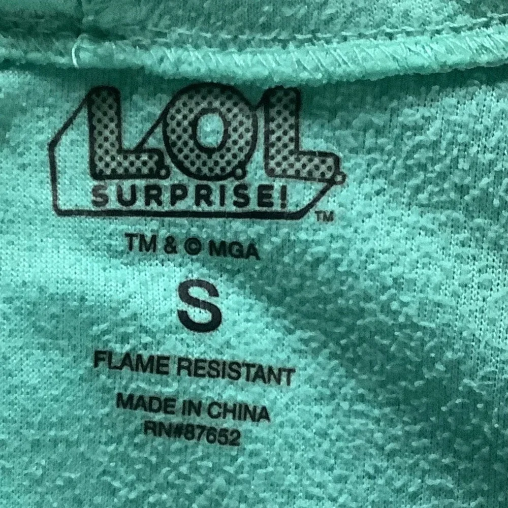 LOL Surprise Girls Hooded Union Suit One Piece Pajamas Size‎ Small Zip Front